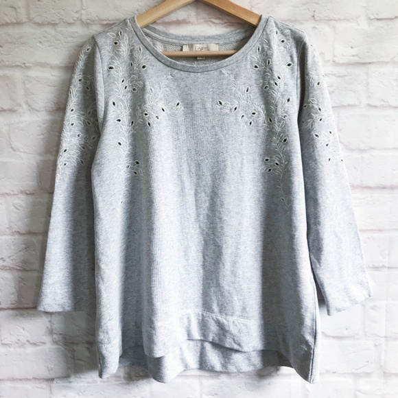 SOLD LOFT Ivy Embroidered Sweatshirt - Picture 2 of 5